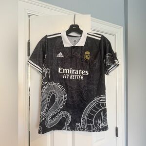 Adidas Real Madrid Black and White Dragon Jersey